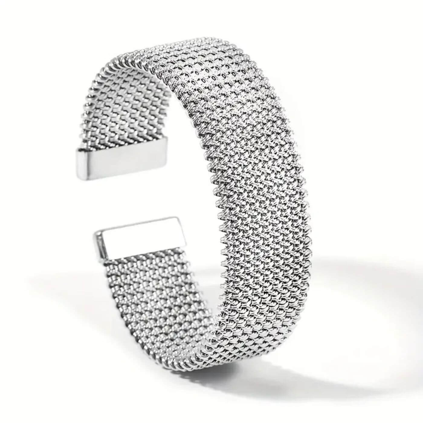 Luxury Woven Metal Cuff Bracelet