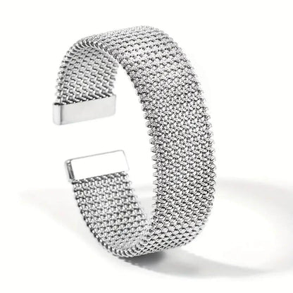 Luxury Woven Metal Cuff Bracelet