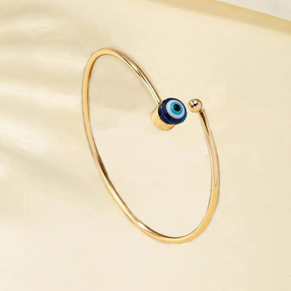 Minimalist Gold Open Eye Bangle