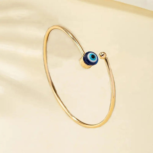 Minimalist Gold Open Eye Bangle