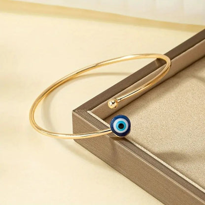 Minimalist Gold Open Eye Bangle