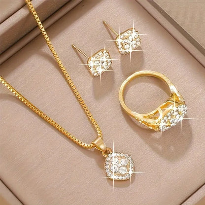 Opulent Diamond Jewelry Set