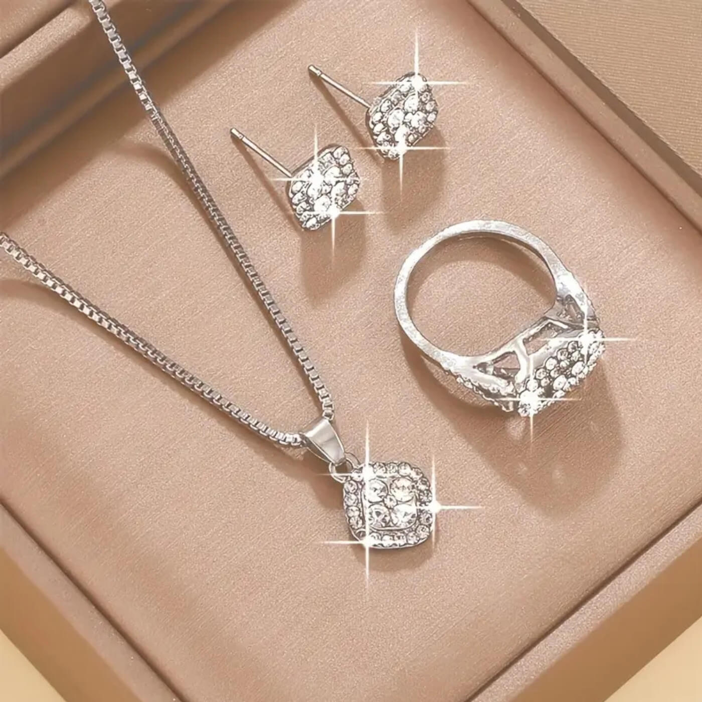 Opulent Diamond Jewelry Set