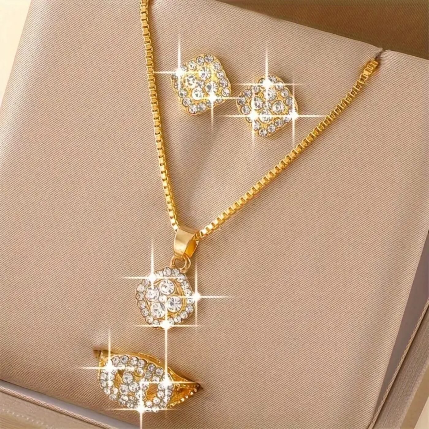 Opulent Diamond Jewelry Set