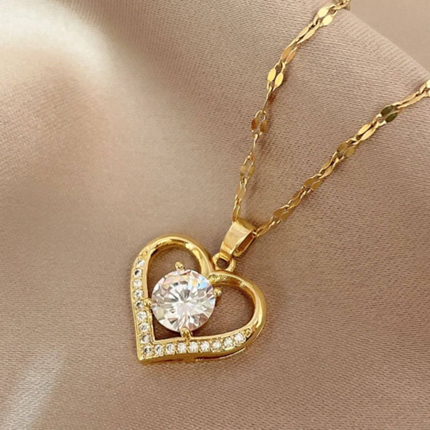 Radiant Heart Pendant Necklace