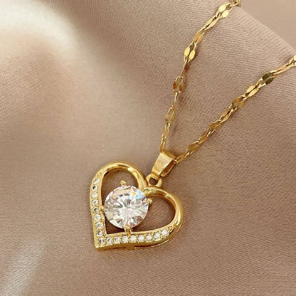 Radiant Heart Pendant Necklace