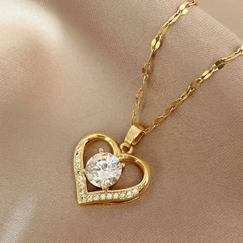 Radiant Heart Pendant Necklace