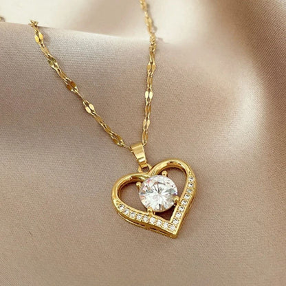 Radiant Heart Pendant Necklace