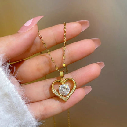 Radiant Heart Pendant Necklace