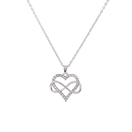 Radiant Zirconia Infinity Necklace