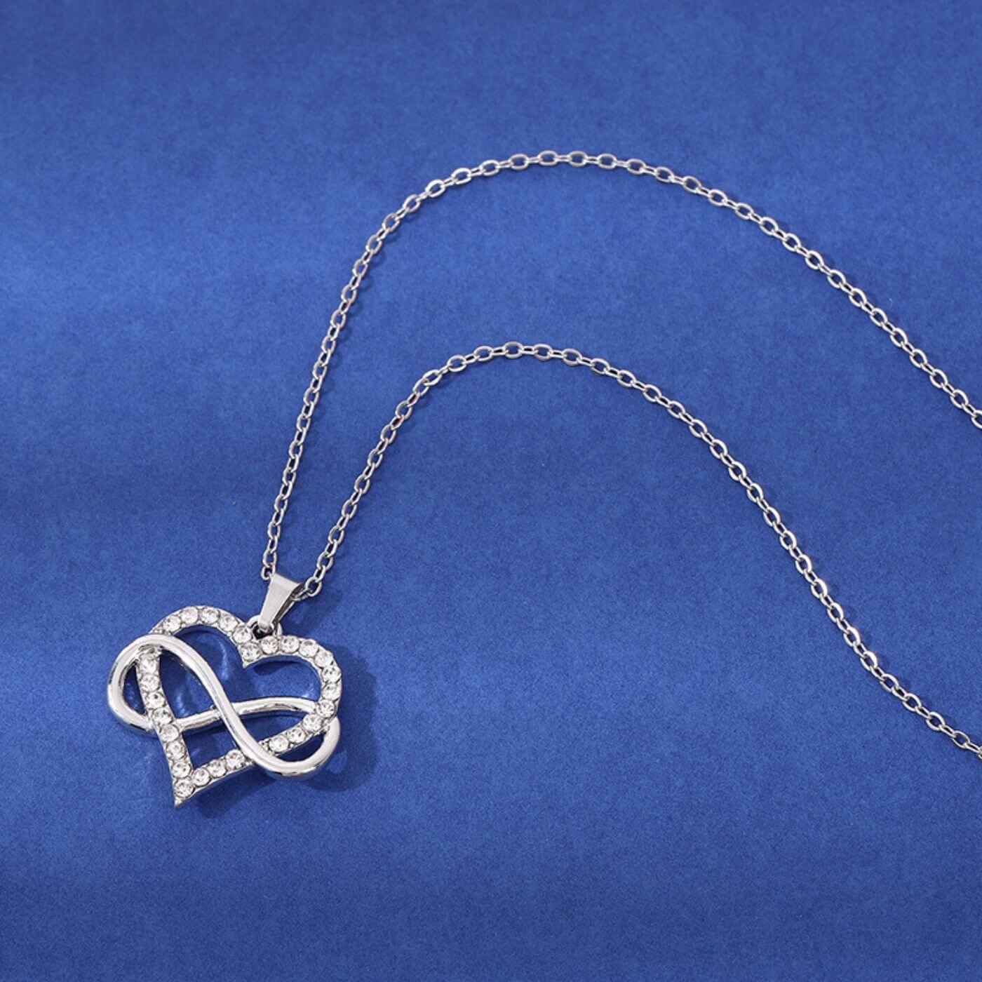 Radiant Zirconia Infinity Necklace