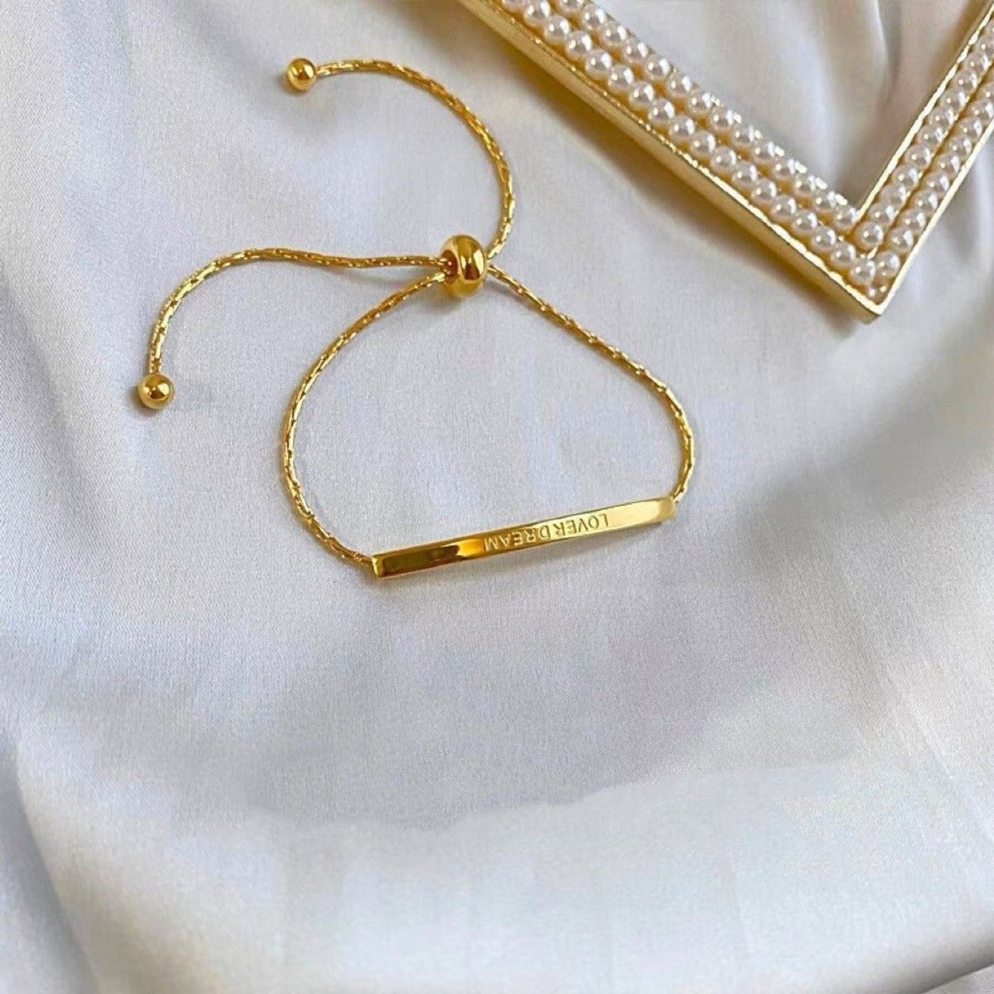 Refined Adjustable Bar Bracelet