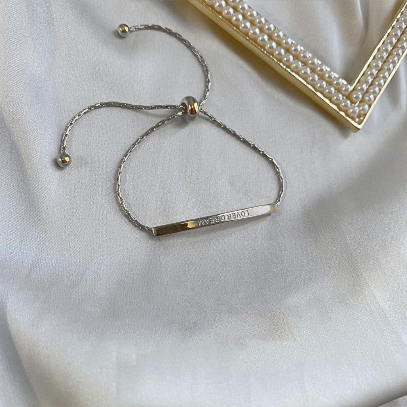 Refined Adjustable Bar Bracelet