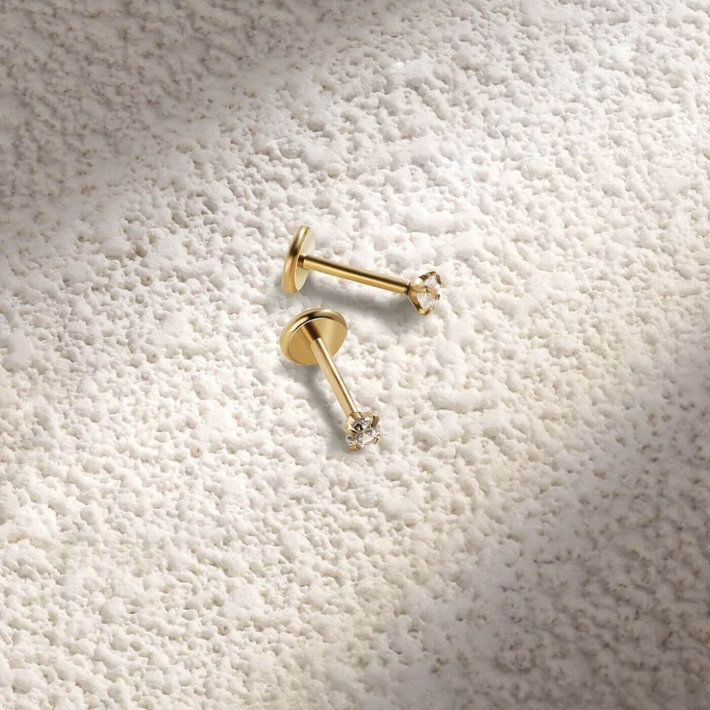 Refined Crystal Flat Back Earrings