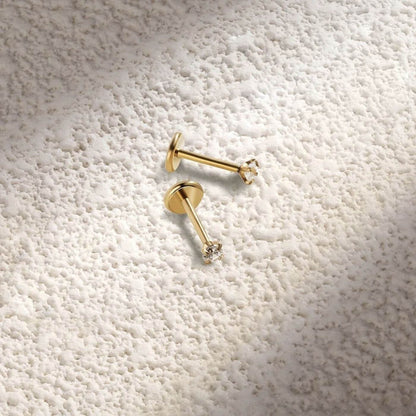 Refined Crystal Flat Back Earrings