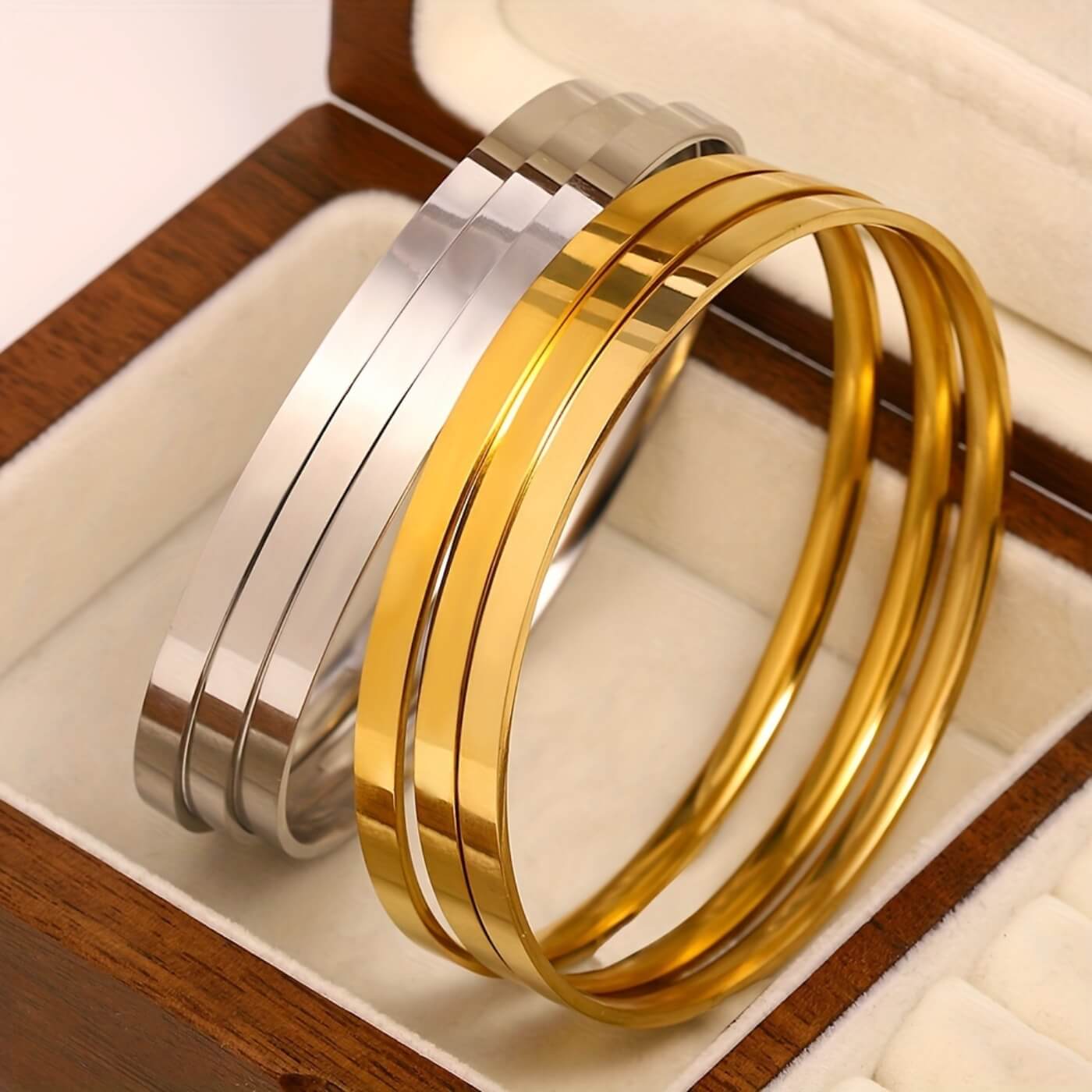 Refined Luxe Minimalist Bangles