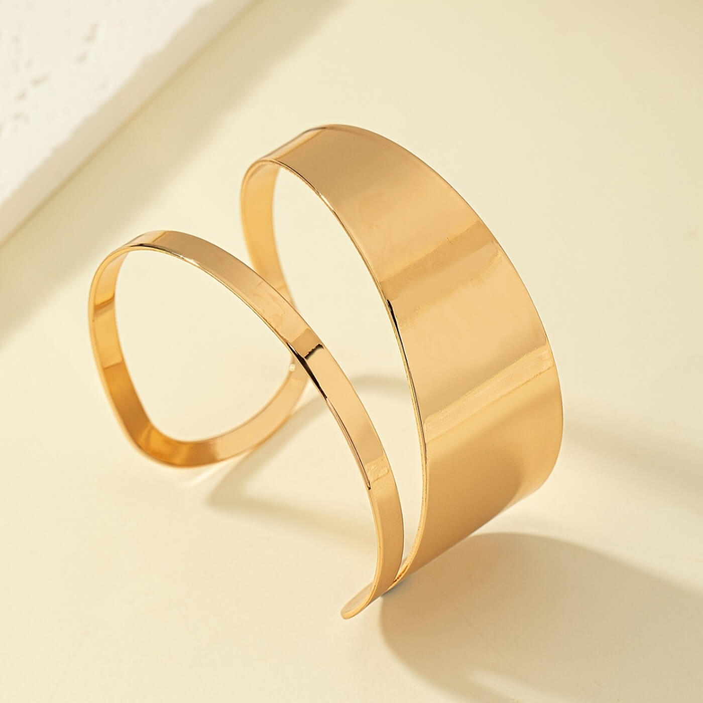 Refined Opal Wide Cuff Bracelet