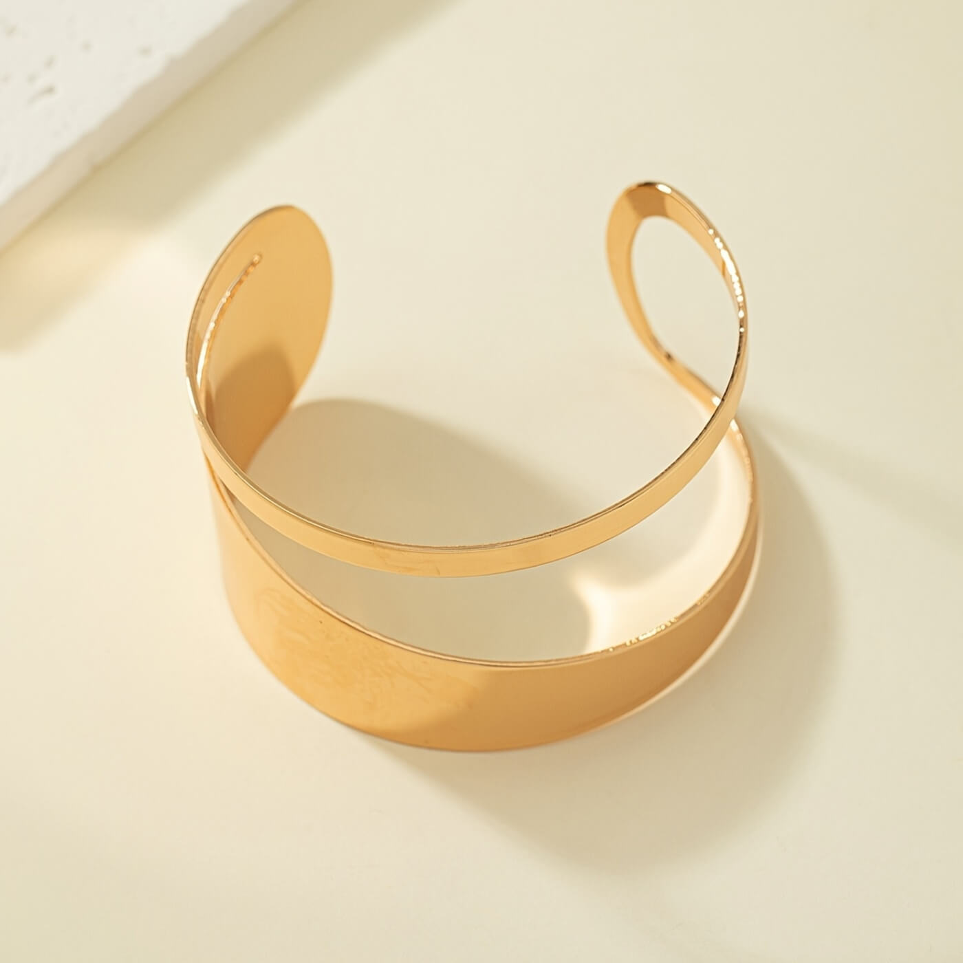 Refined Opal Wide Cuff Bracelet