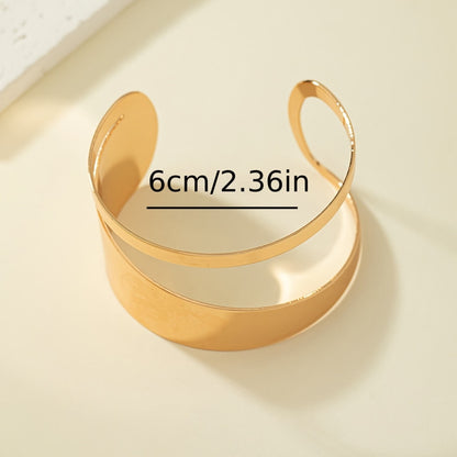 Refined Opal Wide Cuff Bracelet