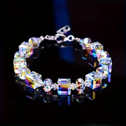Refined Prism Cut Crystal Bracelet