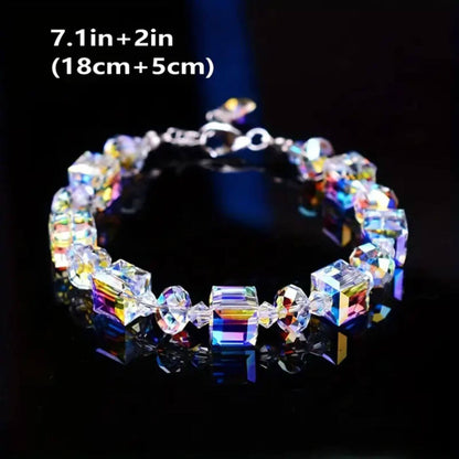 Refined Prism Cut Crystal Bracelet