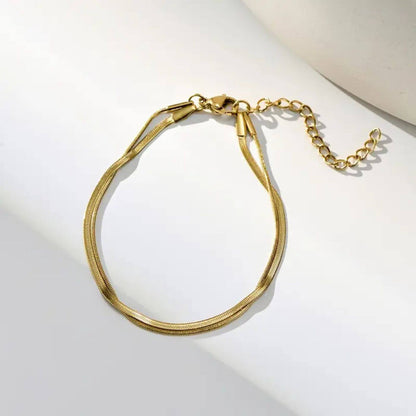 Refined Twin Layer Chain Bracelet