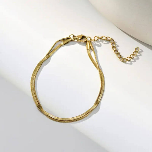Refined Twin Layer Chain Bracelet