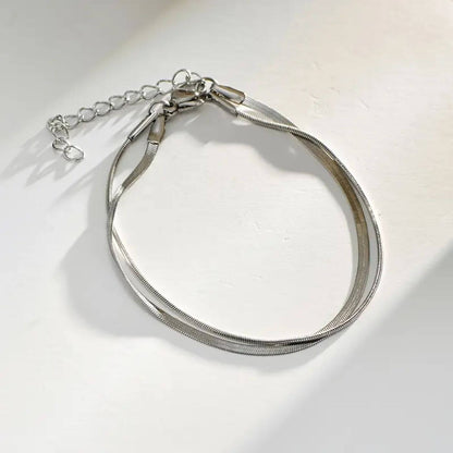 Refined Twin Layer Chain Bracelet