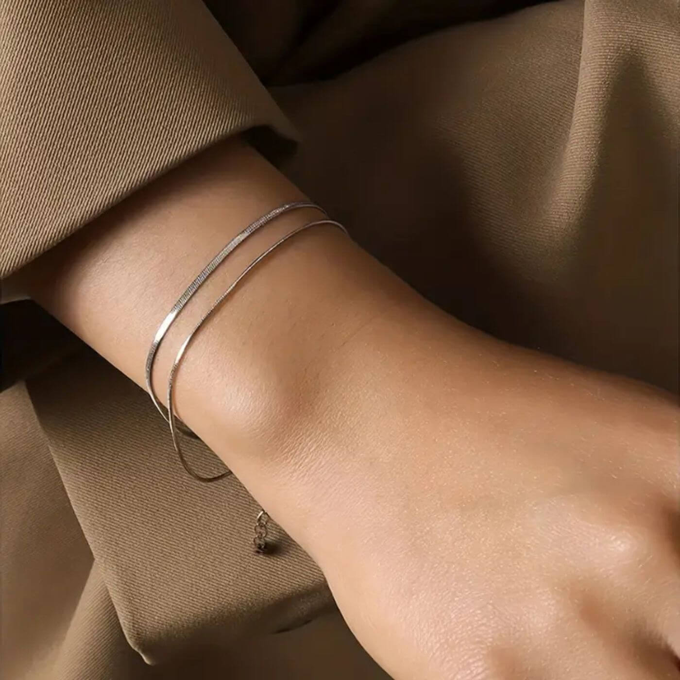 Refined Twin Layer Chain Bracelet