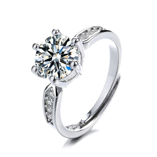 Royal Crystal Adjustable Engagement Ring