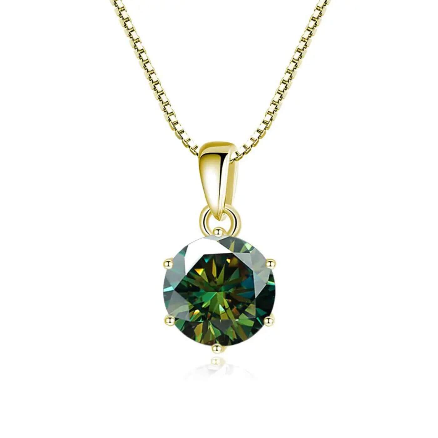 Royal Crystal Solitaire Pendant Necklace