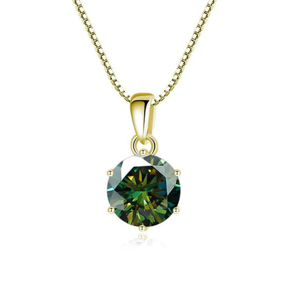 Royal Crystal Solitaire Pendant Necklace