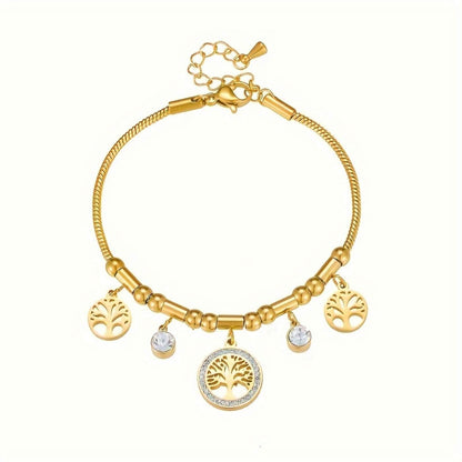 Royal Crystal Tree of Life Bracelet