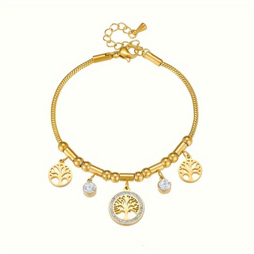 Royal Crystal Tree of Life Bracelet