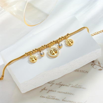 Royal Crystal Tree of Life Bracelet