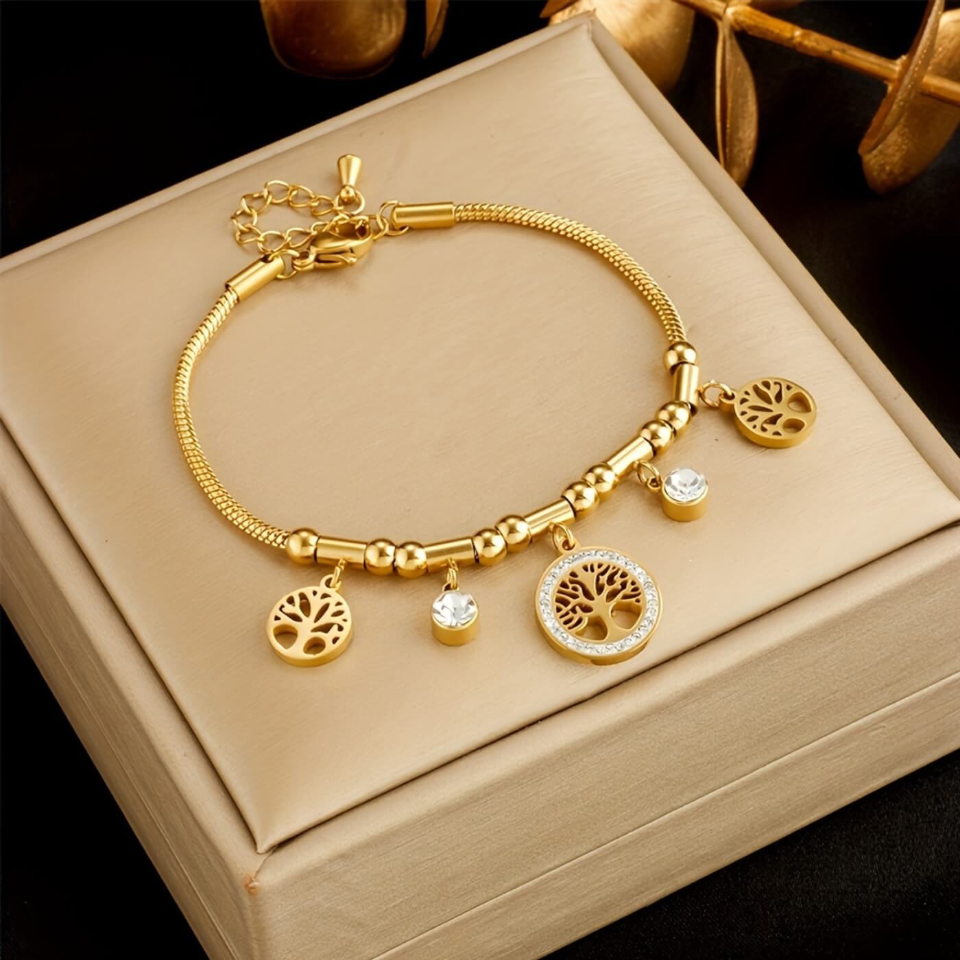 Royal Crystal Tree of Life Bracelet