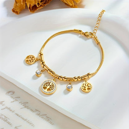 Royal Crystal Tree of Life Bracelet