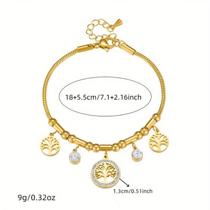 Royal Crystal Tree of Life Bracelet