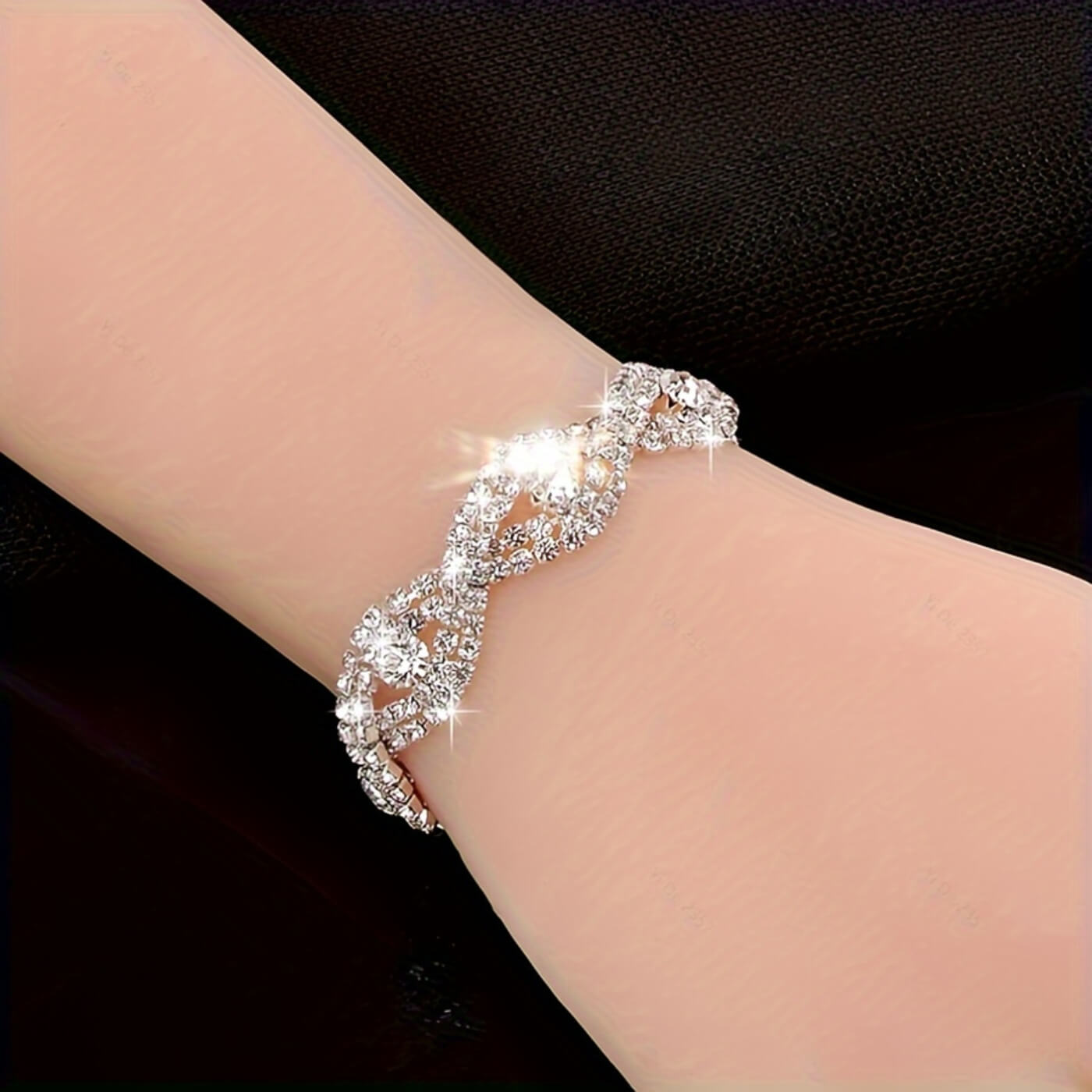 Royal Crystal Twist Bracelet