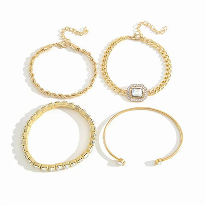 Royal Diamond Layered Bracelet Set