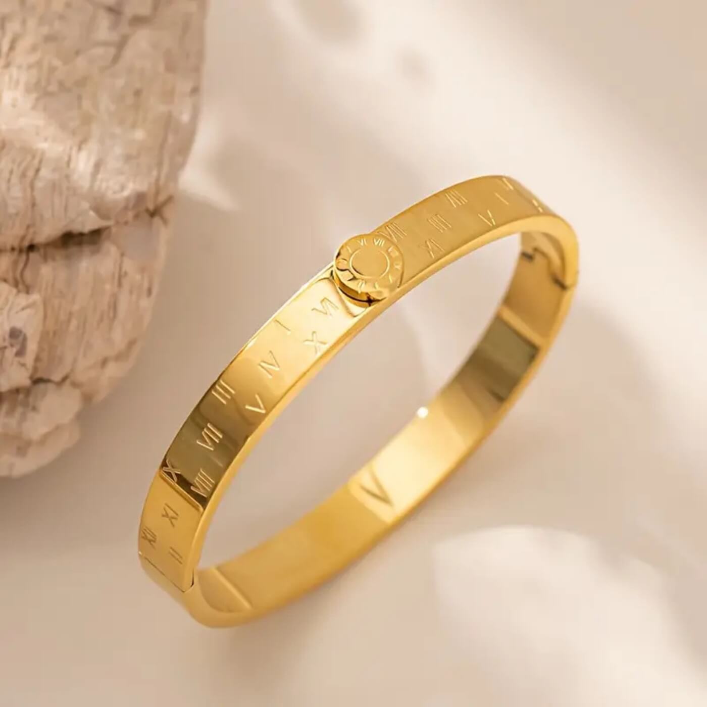 Royal Onyx Enamel Bangle Bracelet