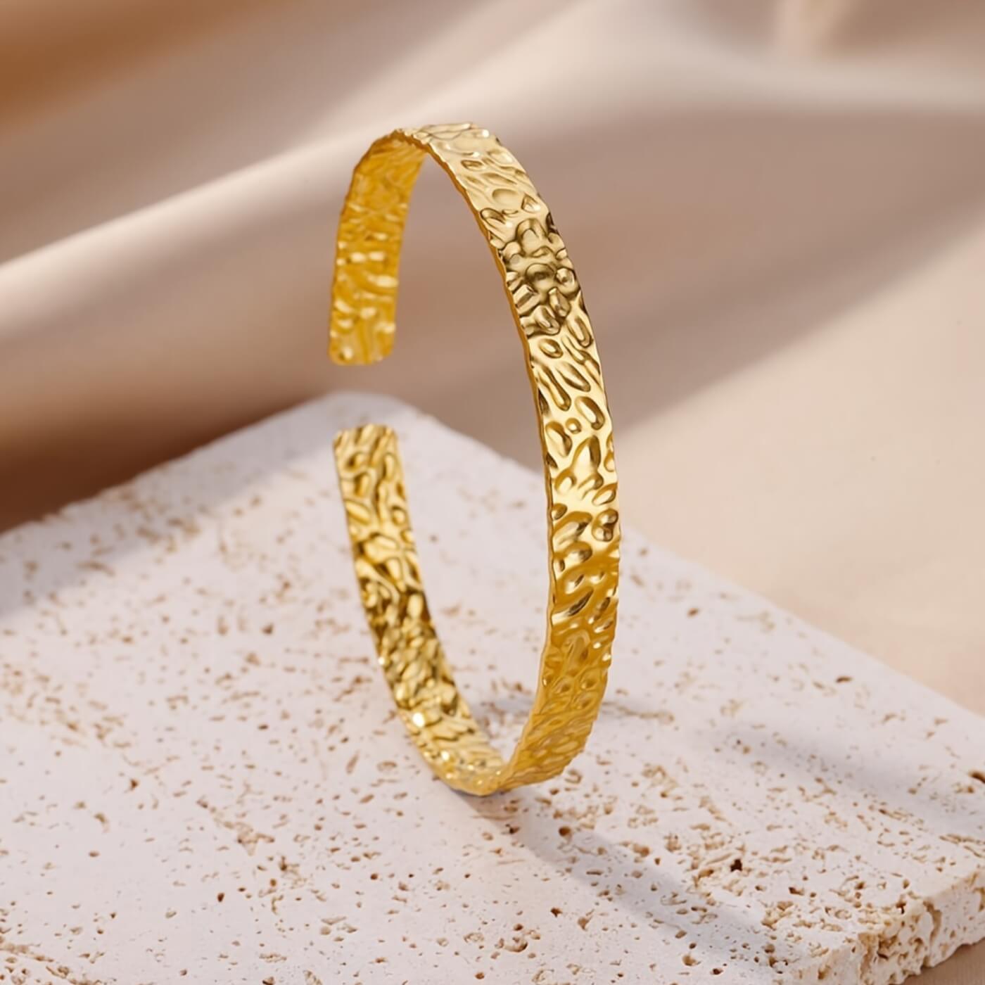 Royal Textured Cuff Bracelet