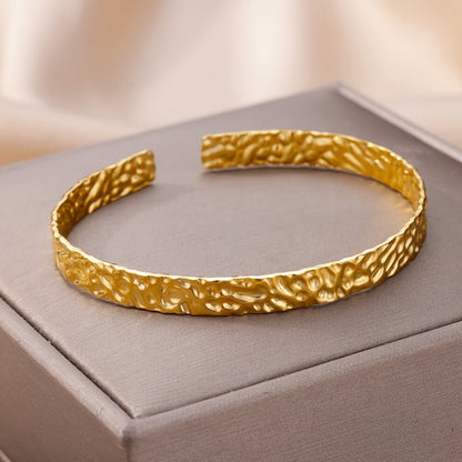 Royal Textured Cuff Bracelet