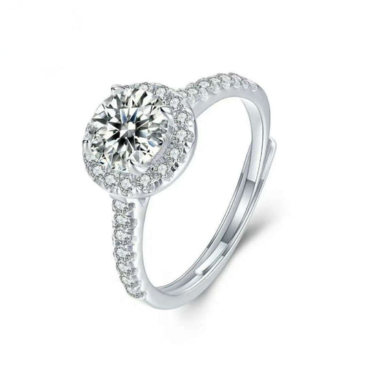 Royal Crystal Adjustable Ring