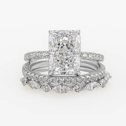 Royal Radiance 3-piece Wedding Ring Set