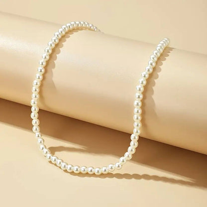 Timeless Round Pearl Choker Necklace