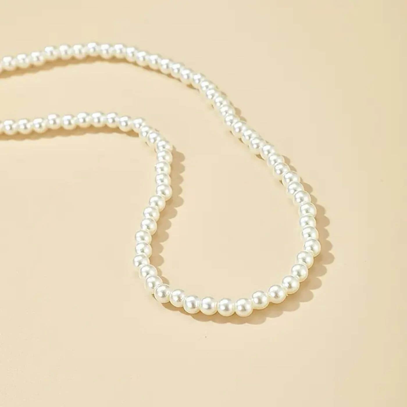 Timeless Round Pearl Choker Necklace