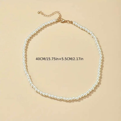 Timeless Round Pearl Choker Necklace