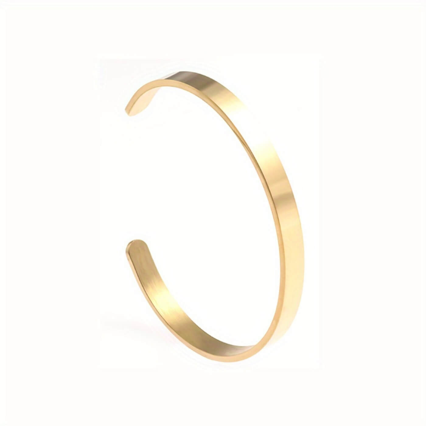 Titanium Shine Minimalist Open Bracelet