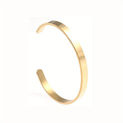 Titanium Shine Minimalist Open Bracelet